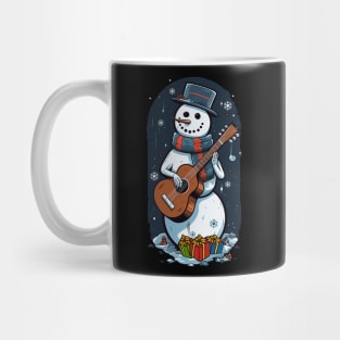 Christmas Guitar Gift Santa Claus Guitarist Funny Guitar Mug